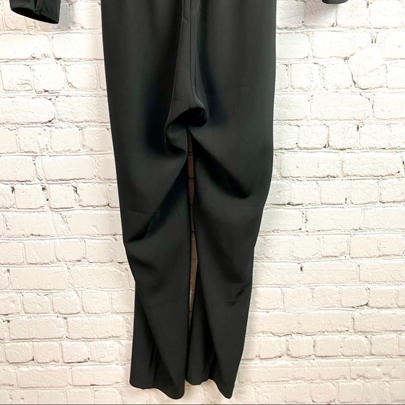 H&M Long Sleeve Black Pant V-Neck Jumpsuit 2 - Picture 9 of 10